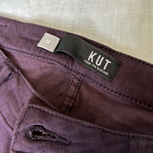 Kut raw hem plum colored jeans - Picture 3 of 10